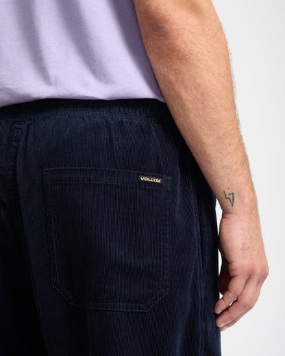 Pantalon À Taille Élastique Psychstone - Navy