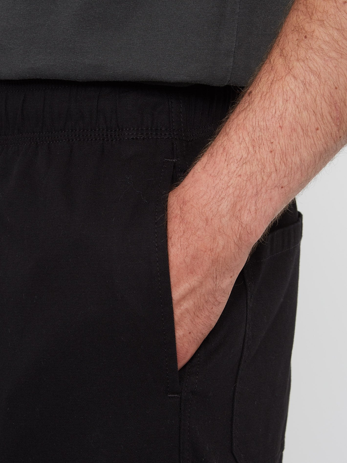 Psychstone Hose mit elastischer Taille – SCHWARZE KOMBINATION