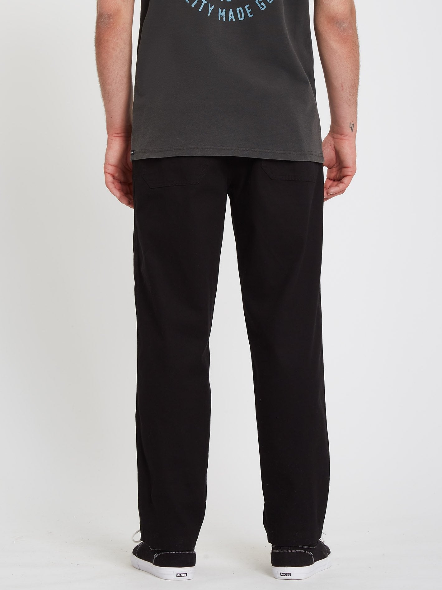 Psychstone Hose mit elastischer Taille – SCHWARZE KOMBINATION
