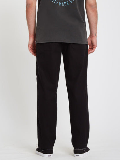Psychstone Hose mit elastischer Taille – SCHWARZE KOMBINATION