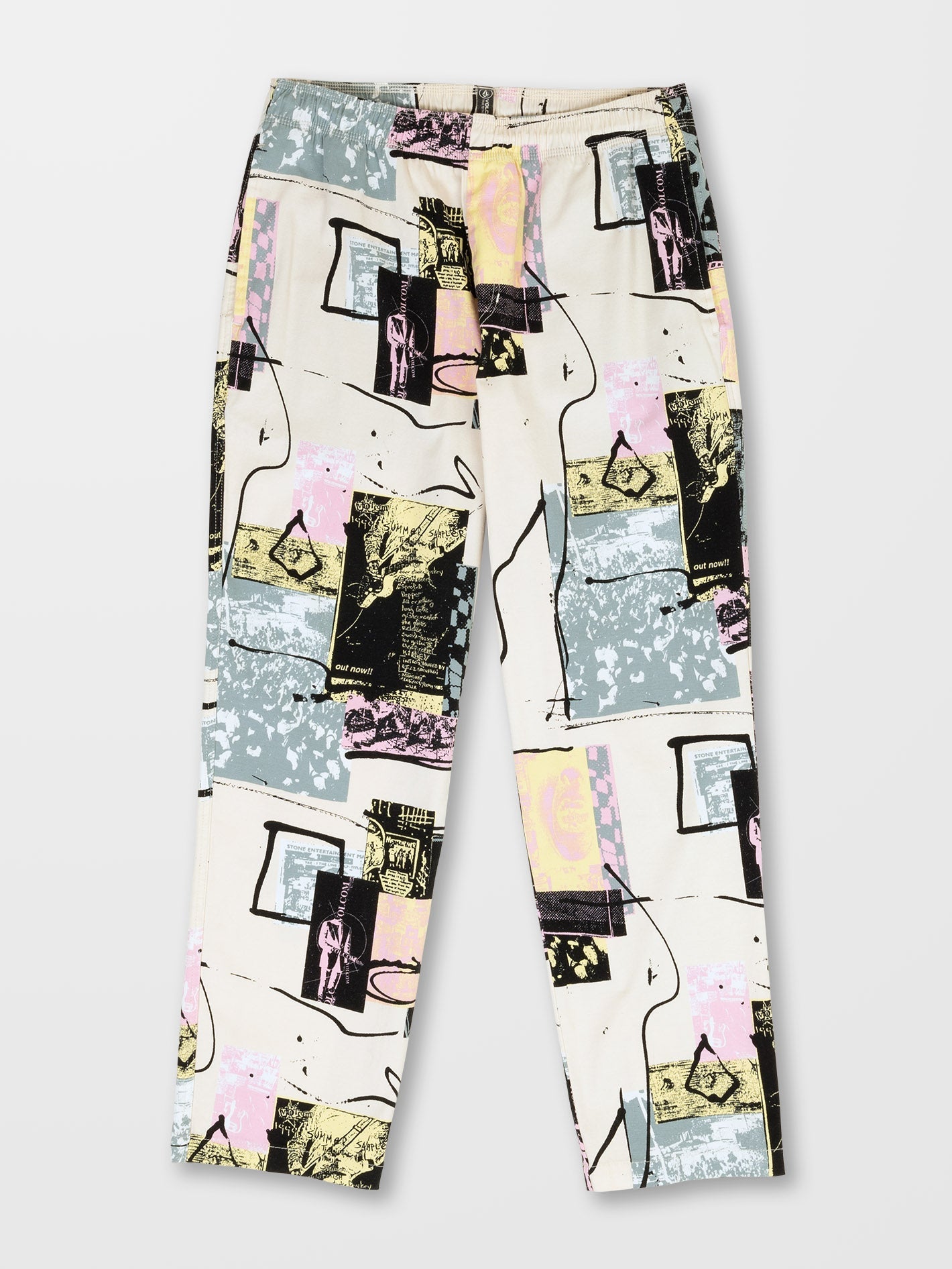 Psychstone Hose mit elastischer Taille - WHITECAP GREY