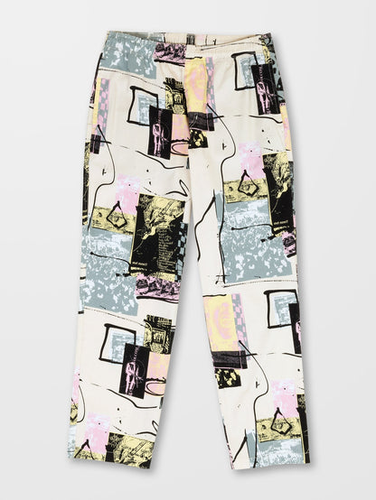 Psychstone Hose mit elastischer Taille - WHITECAP GREY