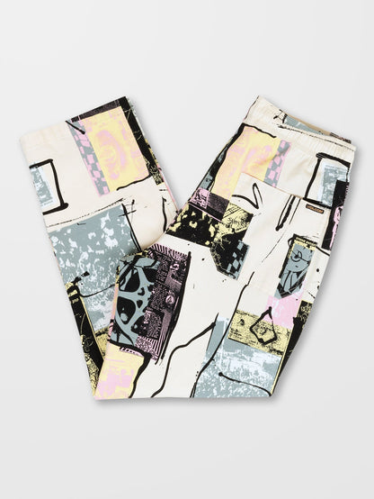 Psychstone Hose mit elastischer Taille - WHITECAP GREY