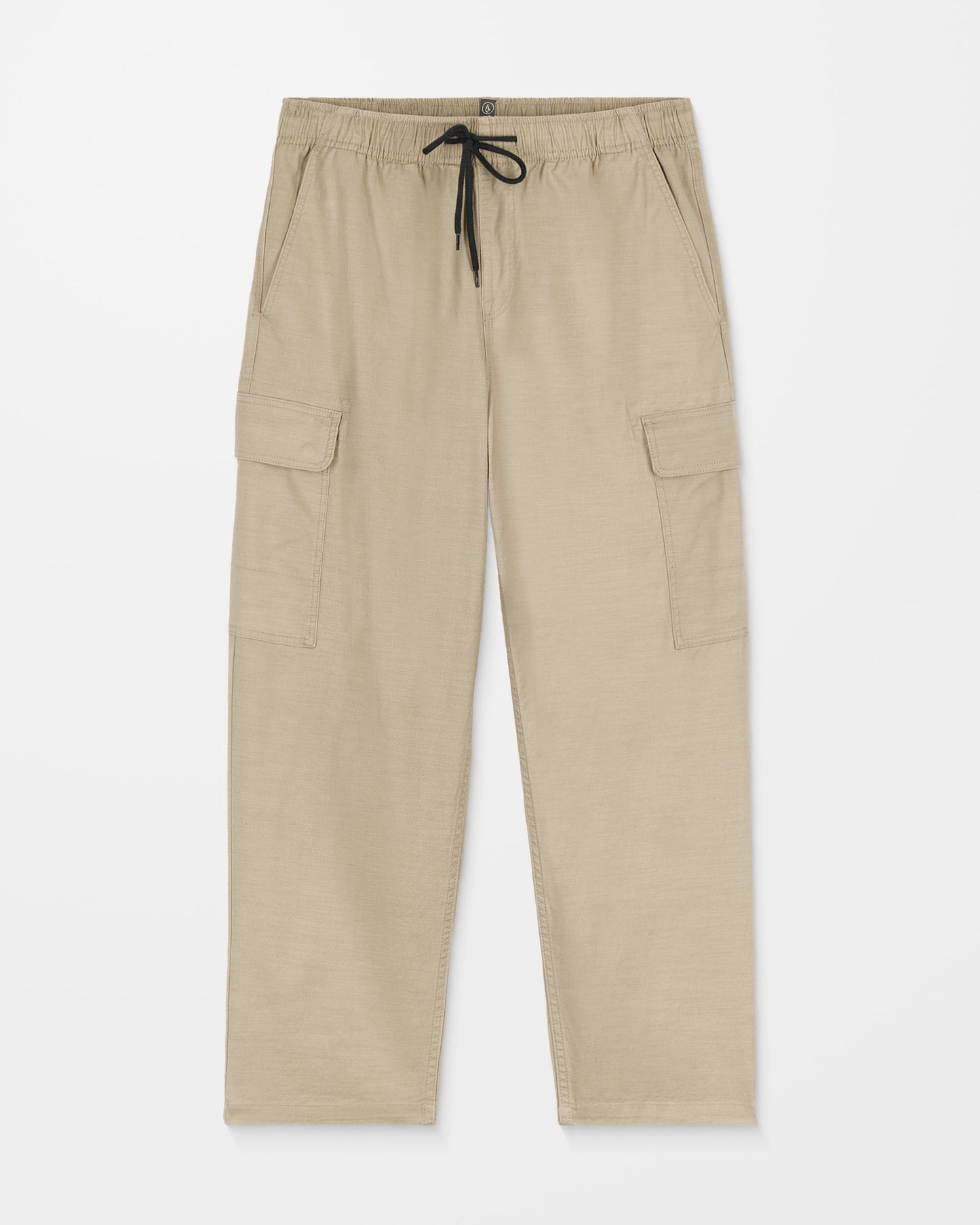 Billow Tapered Elastic Waist Pants - Khaki