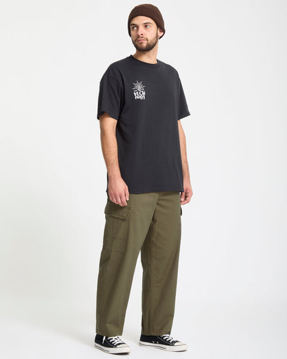 Billow Tapered Elastic Waist Pants - Sage Leaf