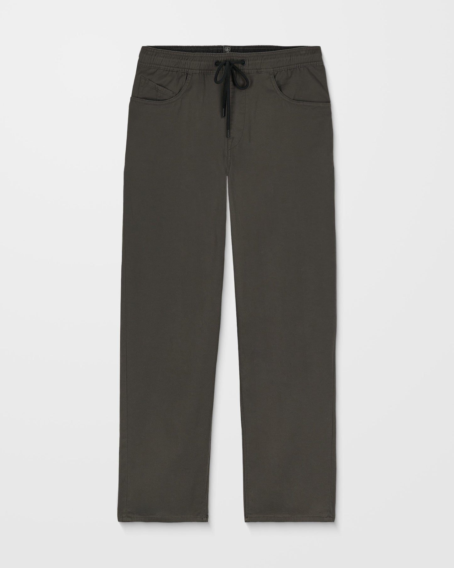 Freazy Loose Elastic Waist Pants - Rinsed Black