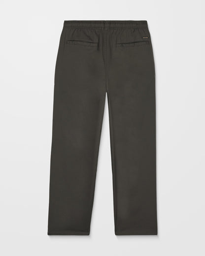 Freazy Loose Elastic Waist Pants - Rinsed Black