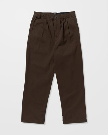 Pantalon À Taille Élastique Chillow Pleat - Cacao