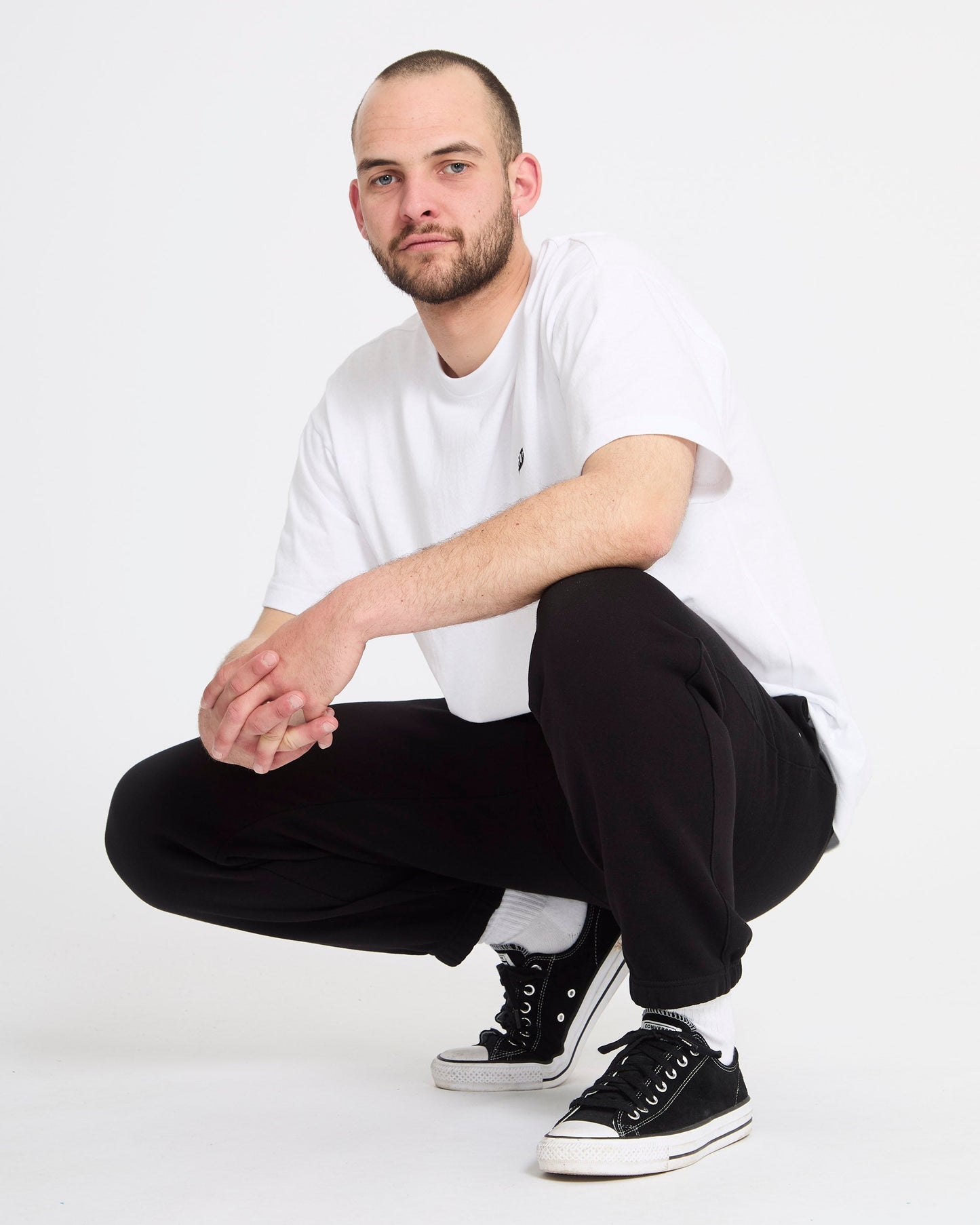 Single Stone Jogging Pants - Black