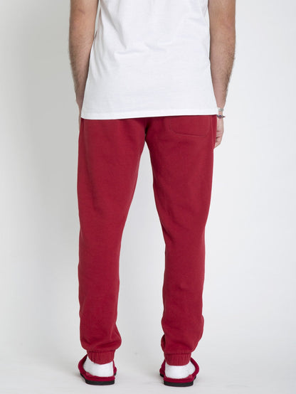 SANTASTONE FLEECE JOGGERS - DEEP RED