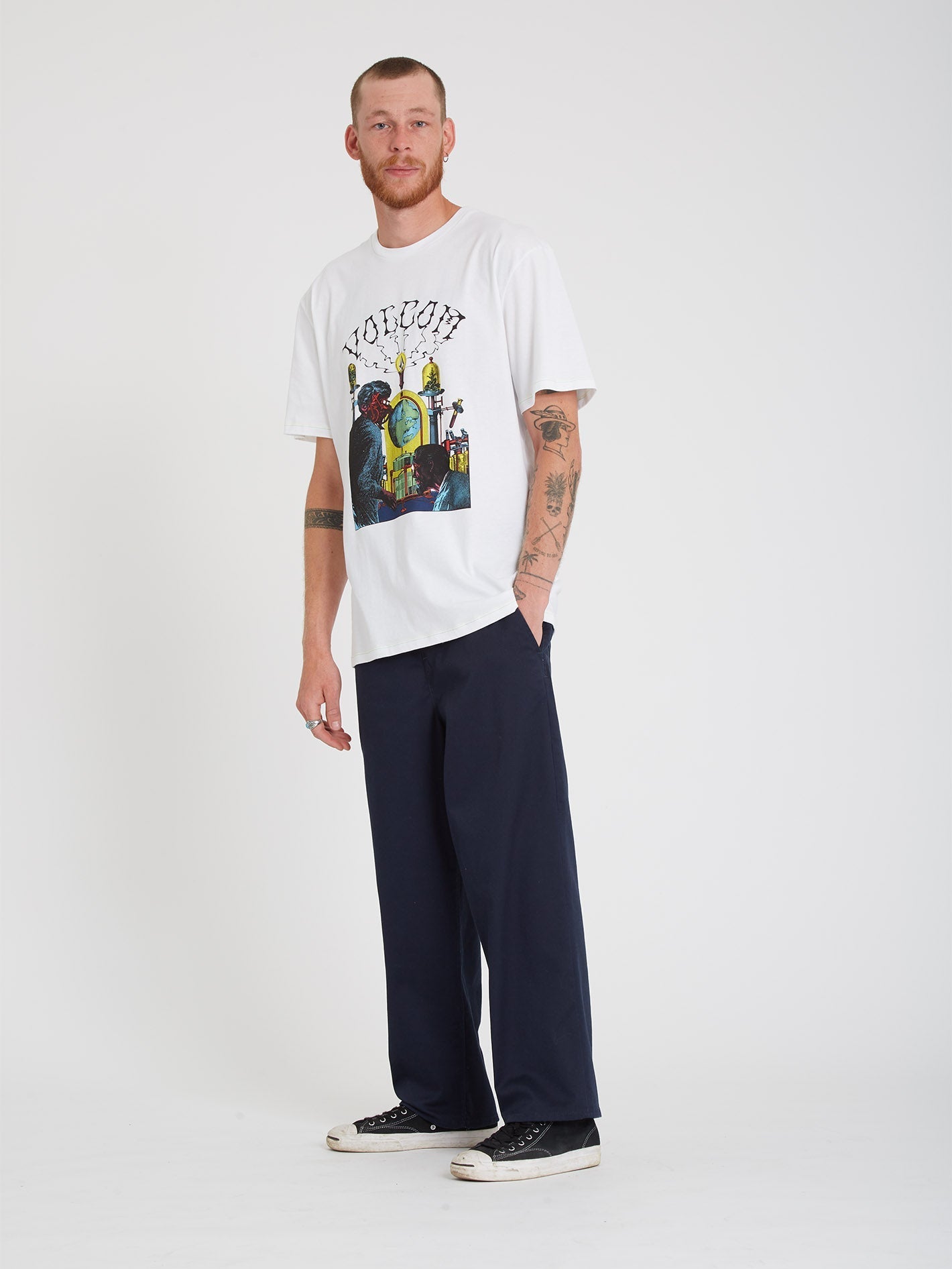Pantalon Outer Spaced Solid Elasticated waist - NAVY