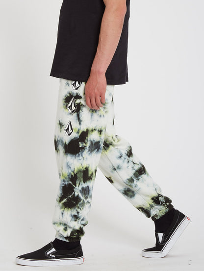 Pantalon Iconic Stone Plus Fleece - LIME TIE DYE