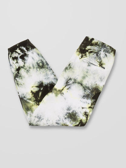 Pantalon Iconic Stone Plus Fleece - LIME TIE DYE