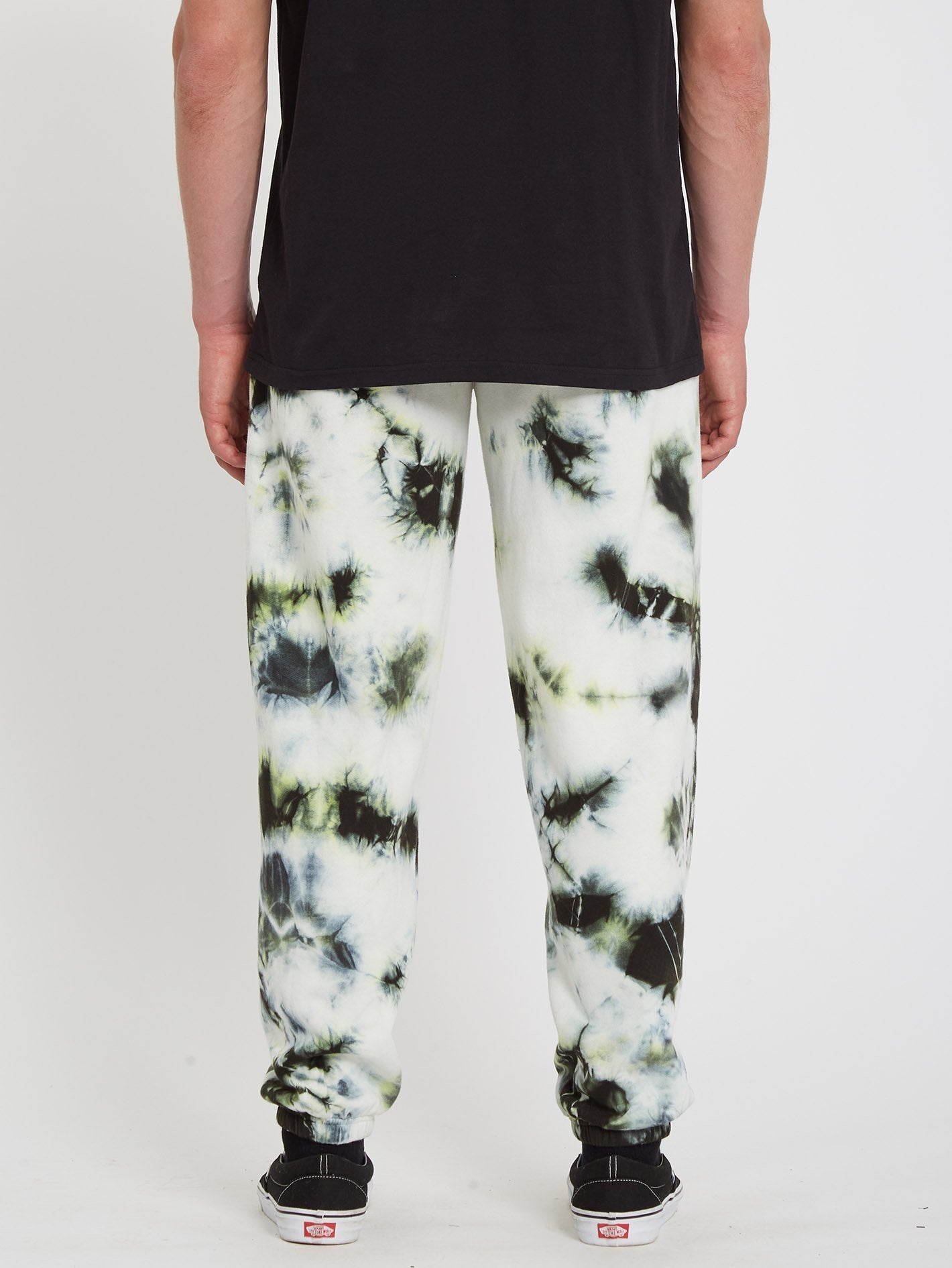 Pantalon Iconic Stone Plus Fleece - LIME TIE DYE