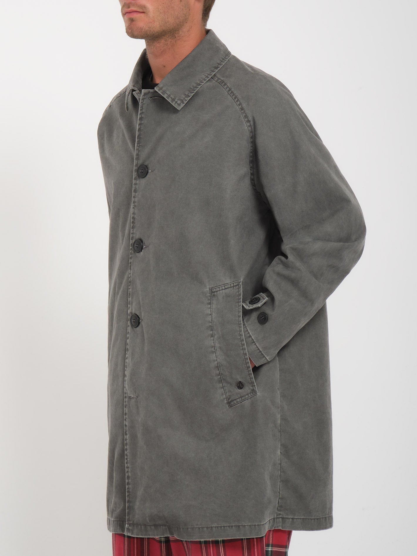 V Ent X Noa Deane Trench Coat - HEATHER GRAY