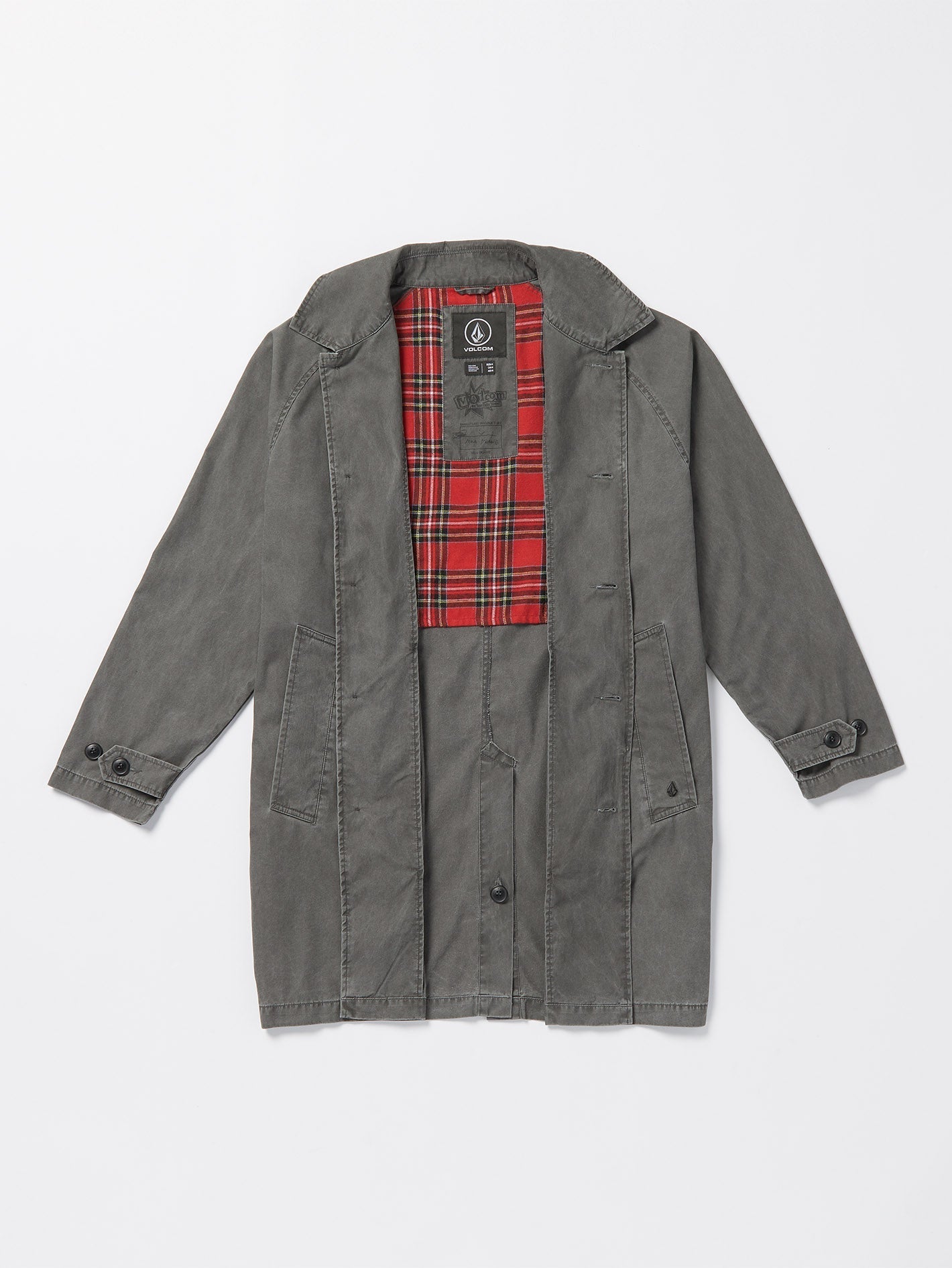 V Ent X Noa Deane Trench Coat - HEATHER GRAY