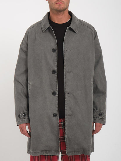 V Ent X Noa Deane Trench Coat - HEATHER GRAY