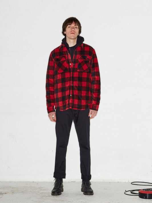 Power Polar Fleece Jacke - RIO RED