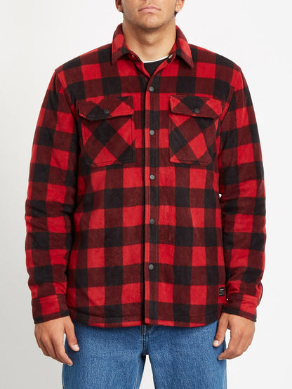 Power Polar Fleece Jacket - RIO RED