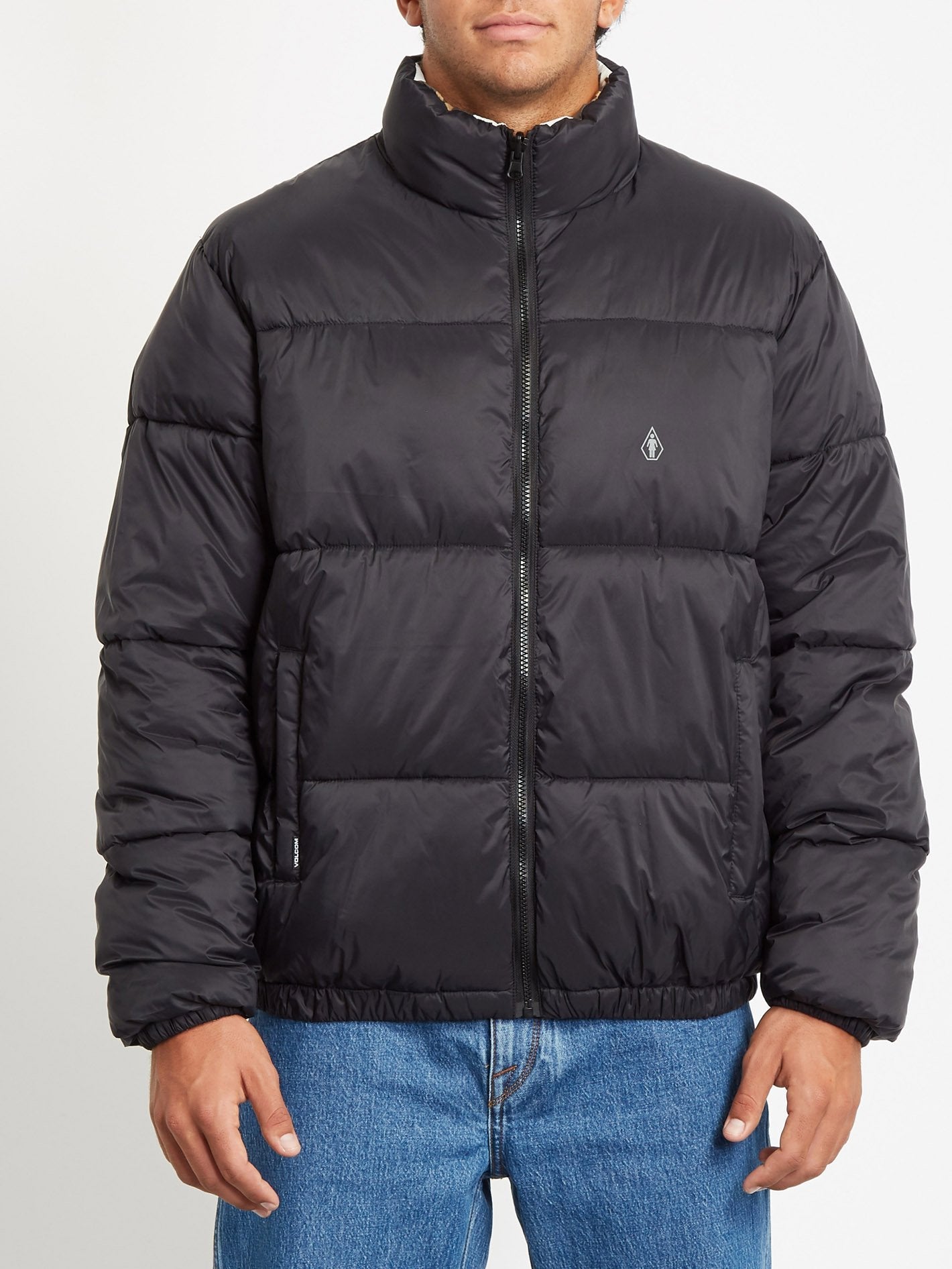 Volcom X Girl Puffjacke – SCHWARZ