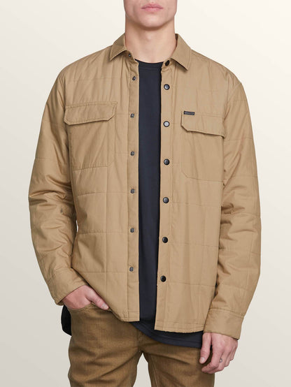 Larkin Quilted Jacket - Sand Brown