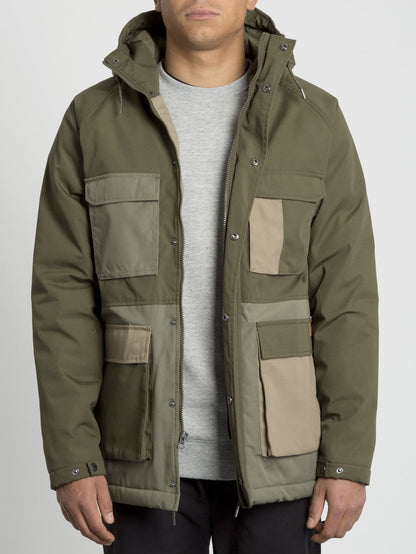 Renton Winter 5K Jacket - Army Green Combo