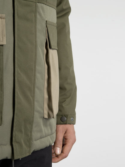 Renton Winter 5K Jacket - Army Green Combo