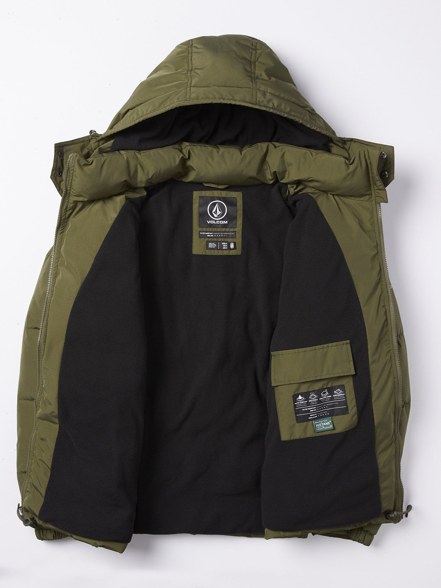 Artic Loon 5K Jacke – Armeegrün-Kombination