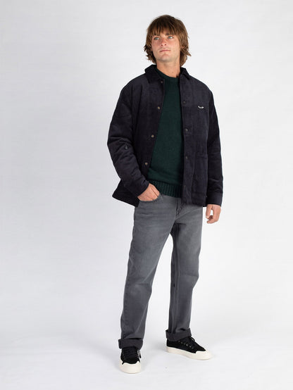 Benvord Jacket with Sherpa Lining - BLACK