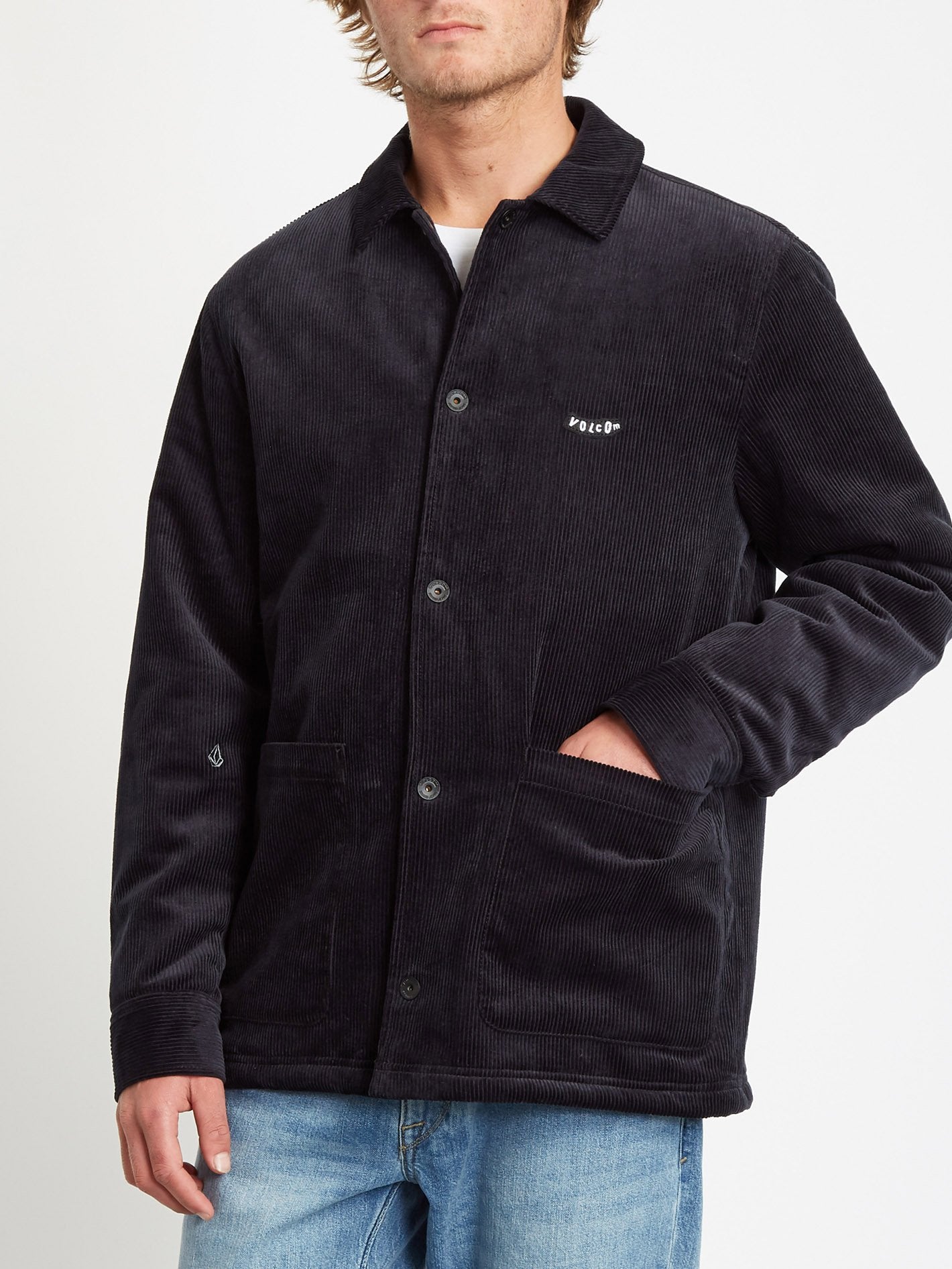 Benvord Jacket with Sherpa Lining - BLACK
