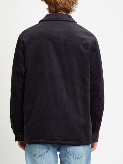 Benvord Jacket with Sherpa Lining - BLACK