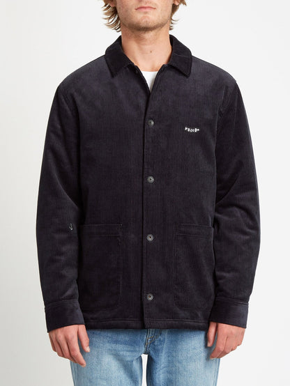 Benvord Jacket with Sherpa Lining - BLACK