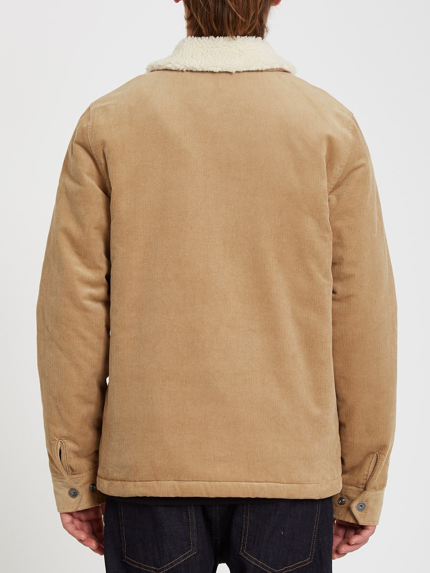 Veste Keaton en velours côtelé et doublure sherpa - DARK KHAKI
