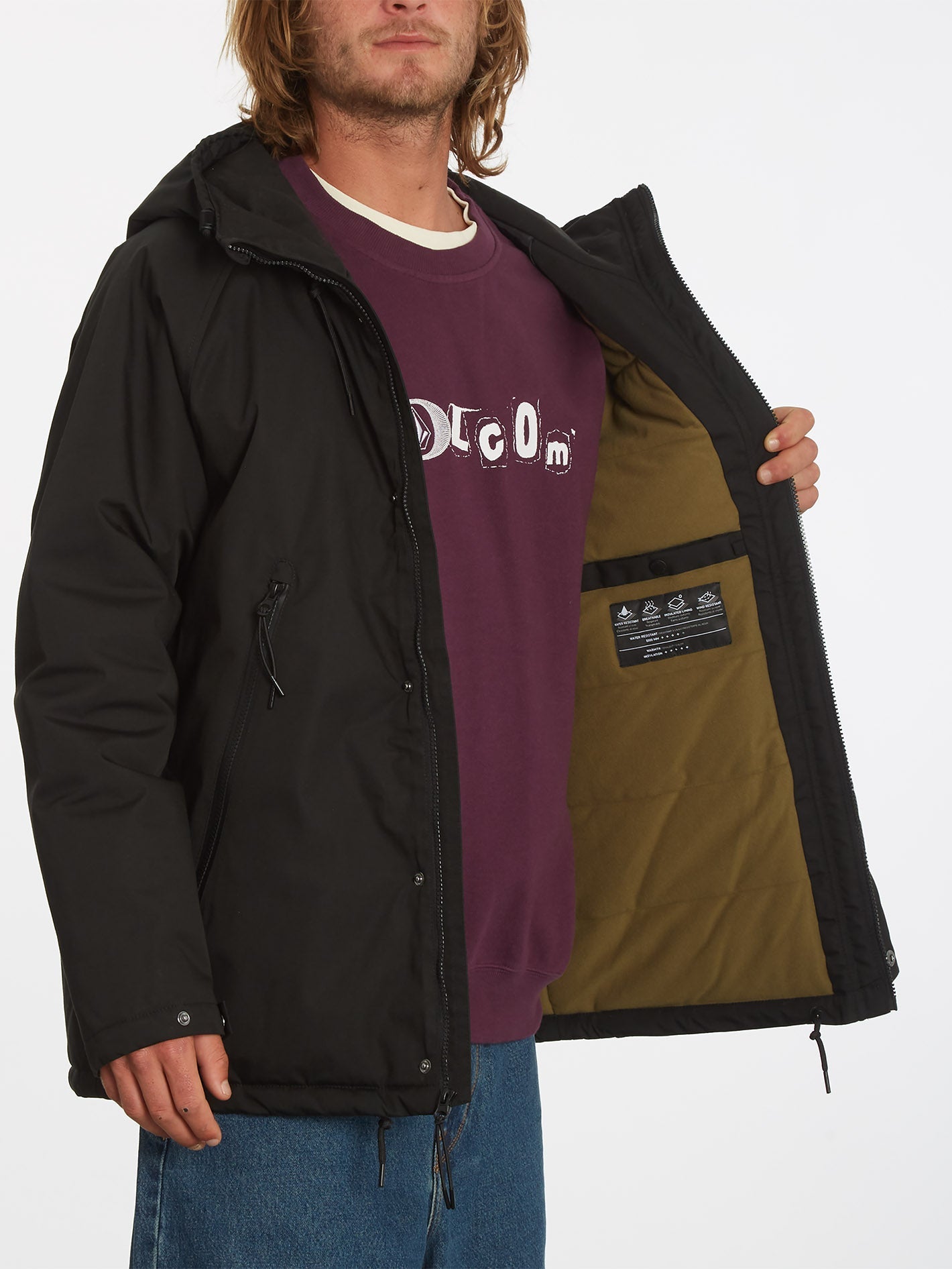 Stoke Stone Jacke - SCHWARZ