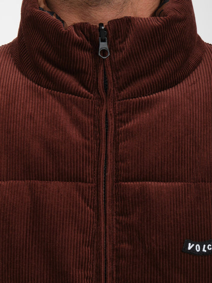 Veste Doudoune Côtelée Walltz (Réversible) - BITTER CHOCOLATE