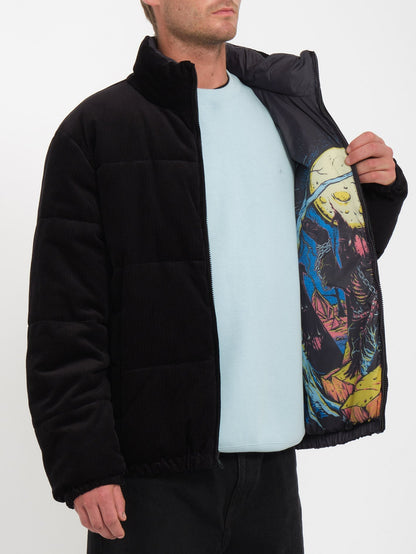 Max Sherman Down Jacket (Reversible) - BLACK