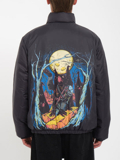 Max Sherman Down Jacket (Reversible) - BLACK