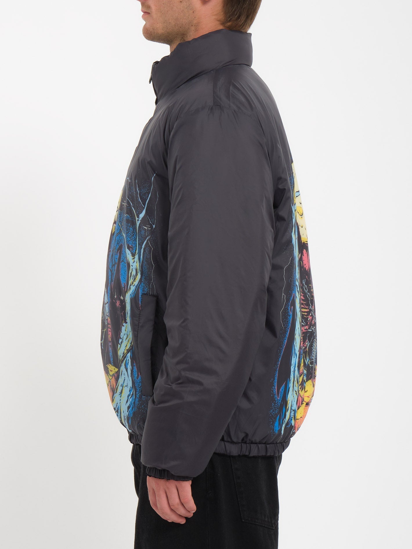 Max Sherman Down Jacket (Reversible) - BLACK