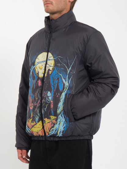 Max Sherman Down Jacket (Reversible) - BLACK