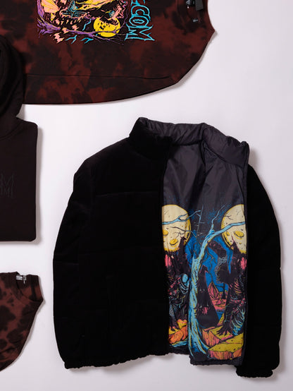 Max Sherman Down Jacket (Reversible) - BLACK