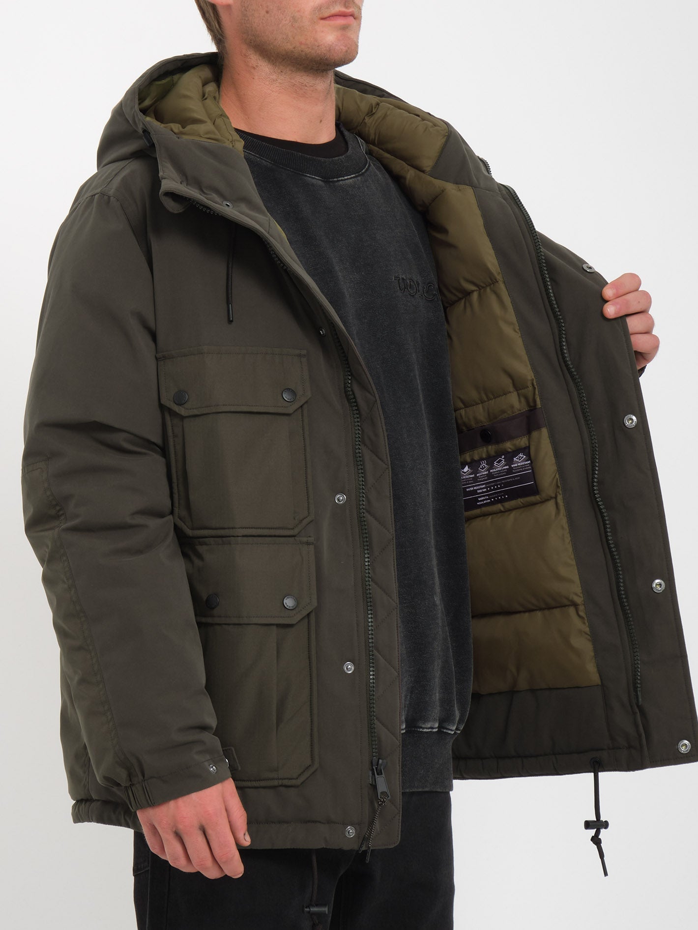 Dodstone 5K Jacke - RINSED BLACK