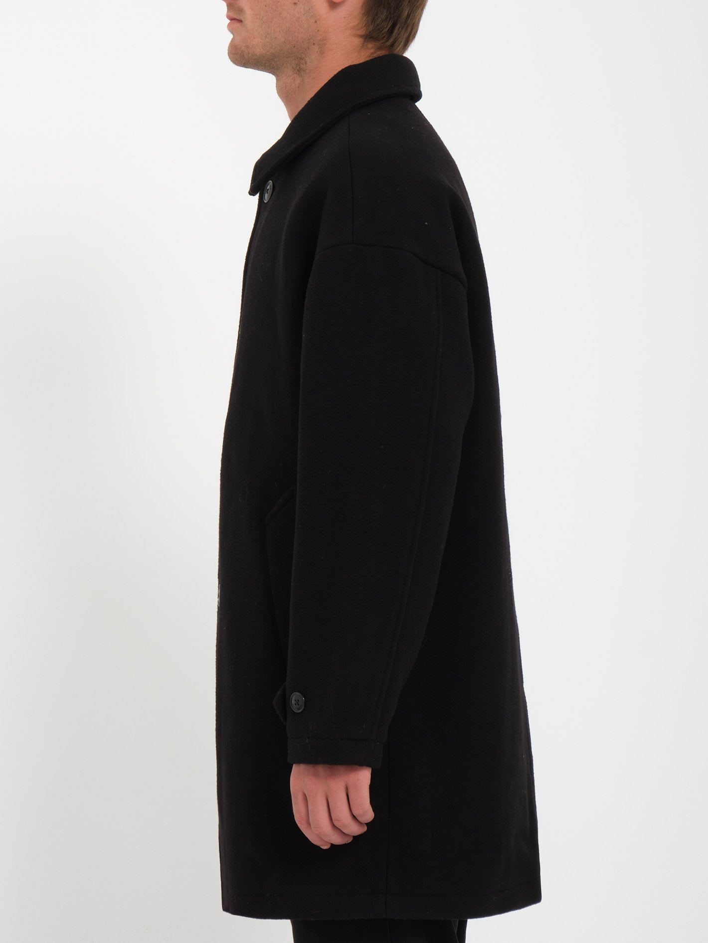 Peacoat Floyder Mantel - SCHWARZ