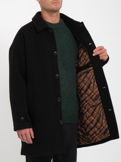 Peacoat Floyder Mantel - SCHWARZ