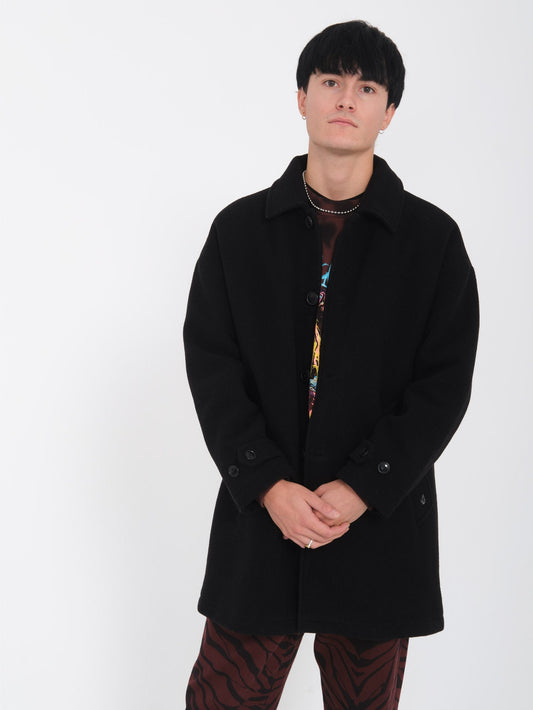 Peacoat Floyder Mantel - SCHWARZ