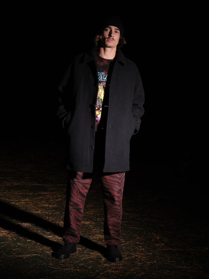 Peacoat Floyder Mantel - SCHWARZ