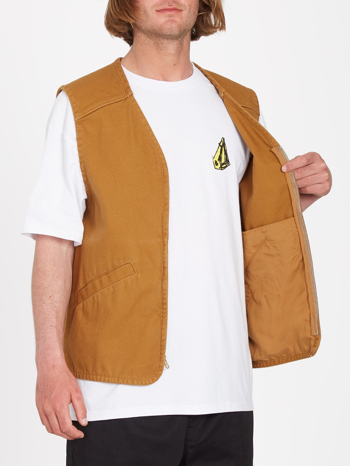 Vester Sleeveless Jacket - RUBBER