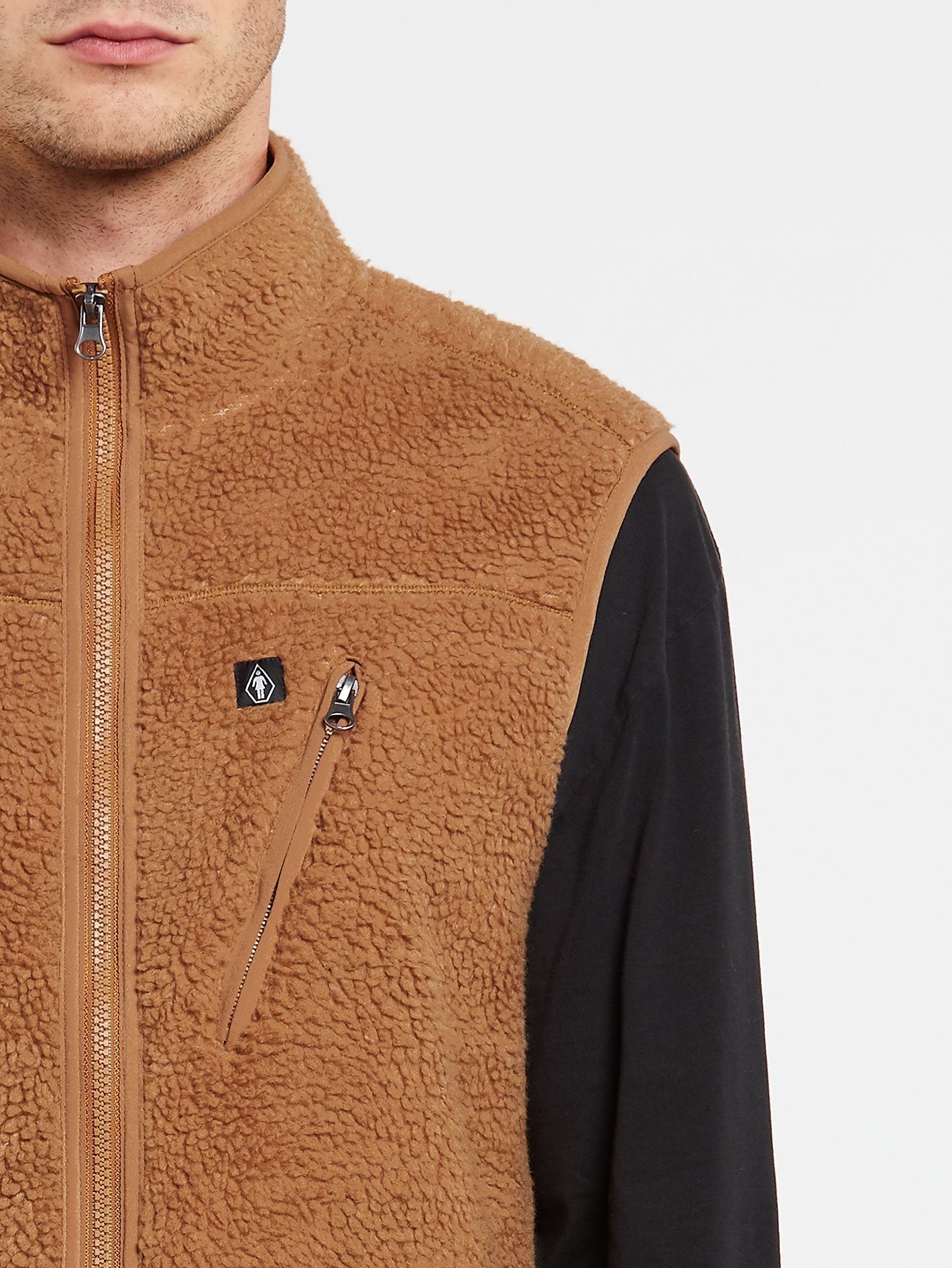 Ärmellose Jacke Volcom X Girl Skateboards - TABAK