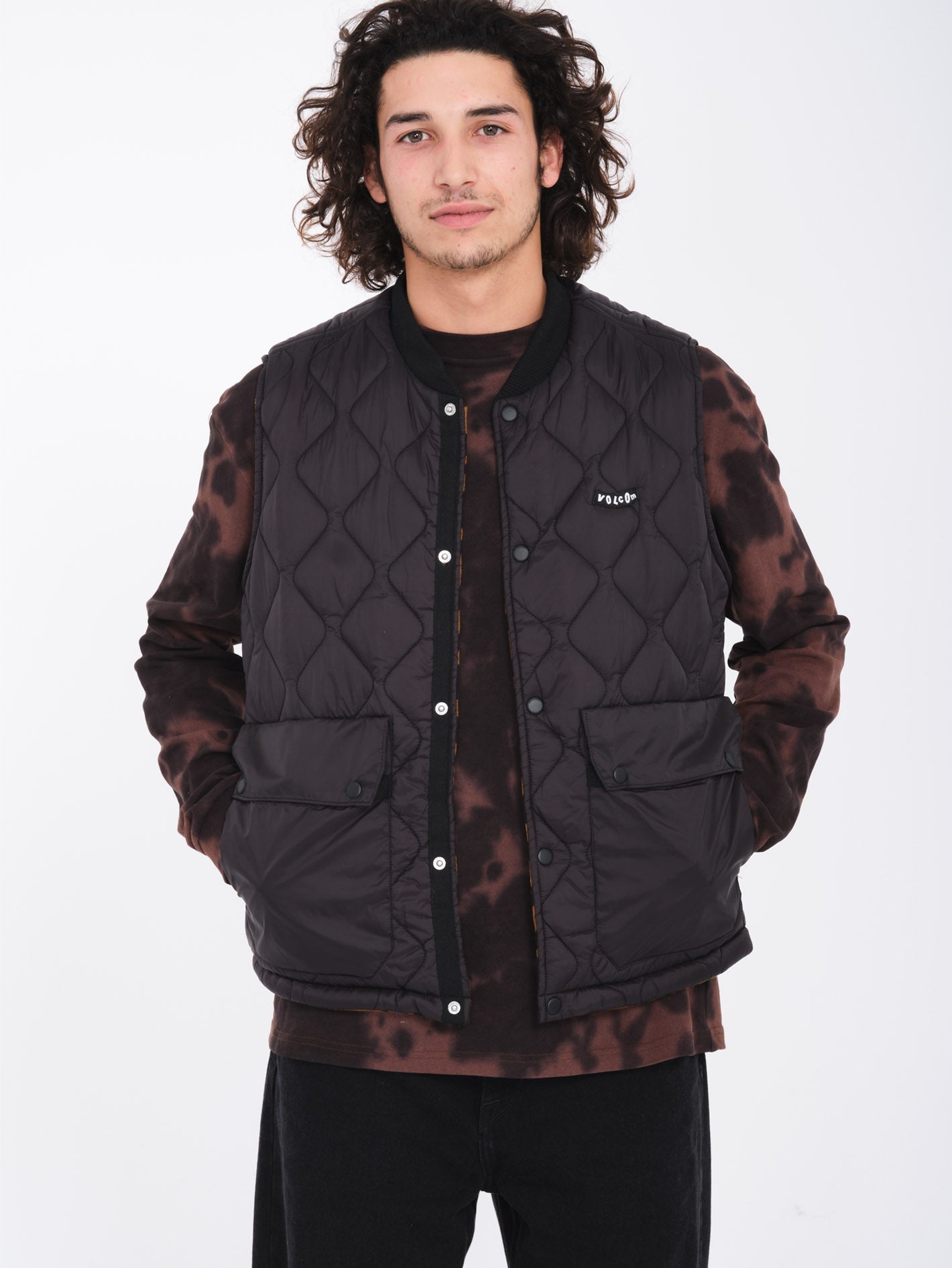 Bowered Jacket (Reversible) - BITTER CHOCOLATE