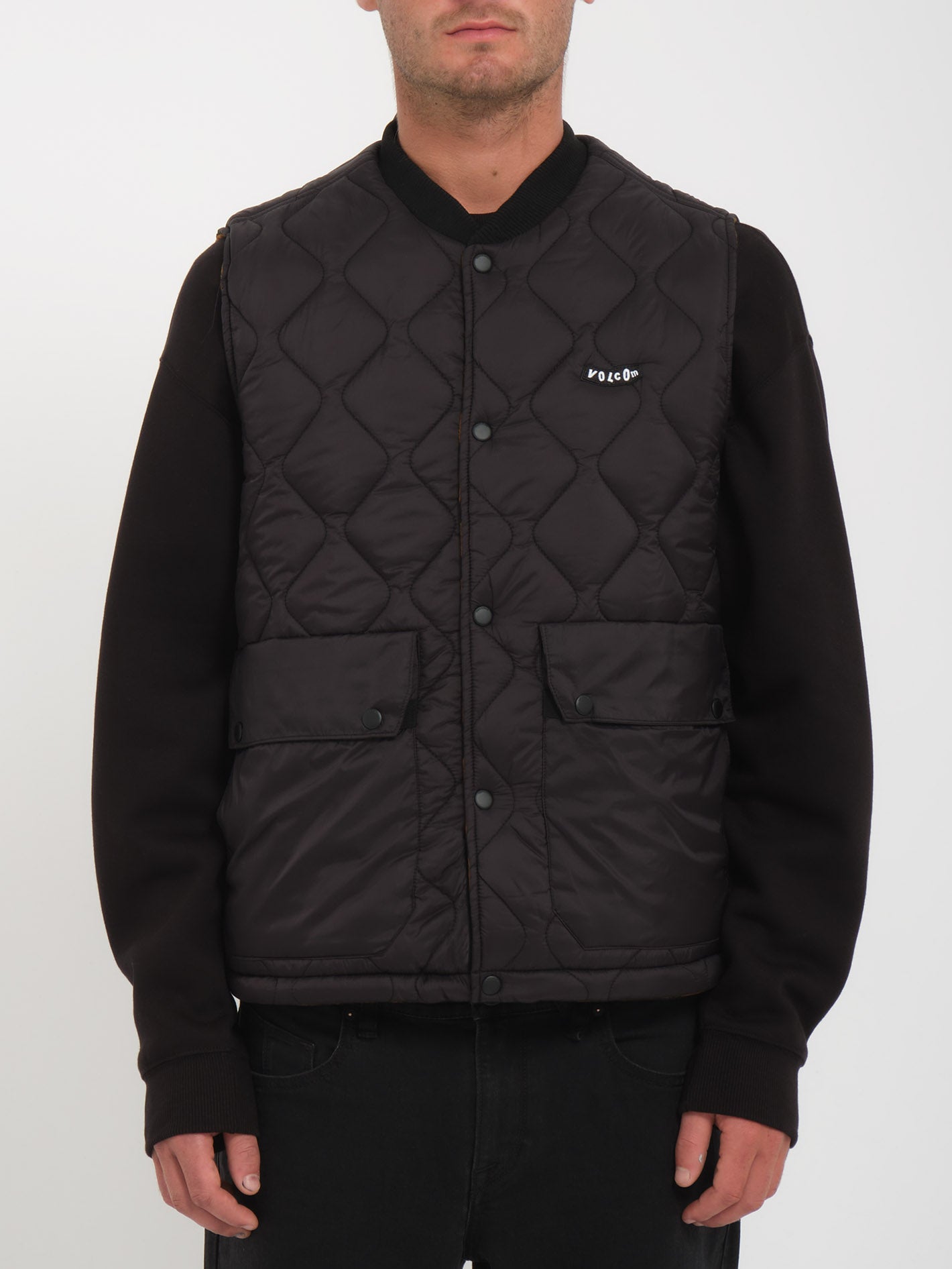 Bowered Jacket (Reversible) - BITTER CHOCOLATE