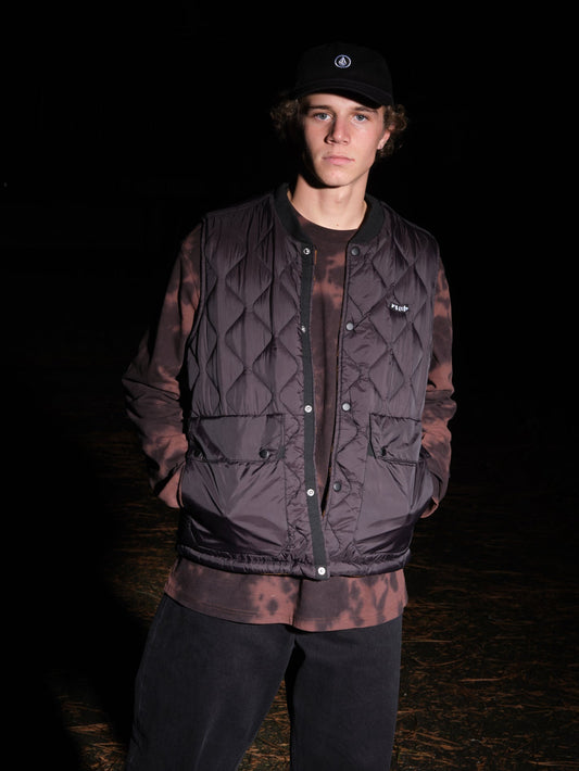Bowered Jacket (Reversible) - BITTER CHOCOLATE